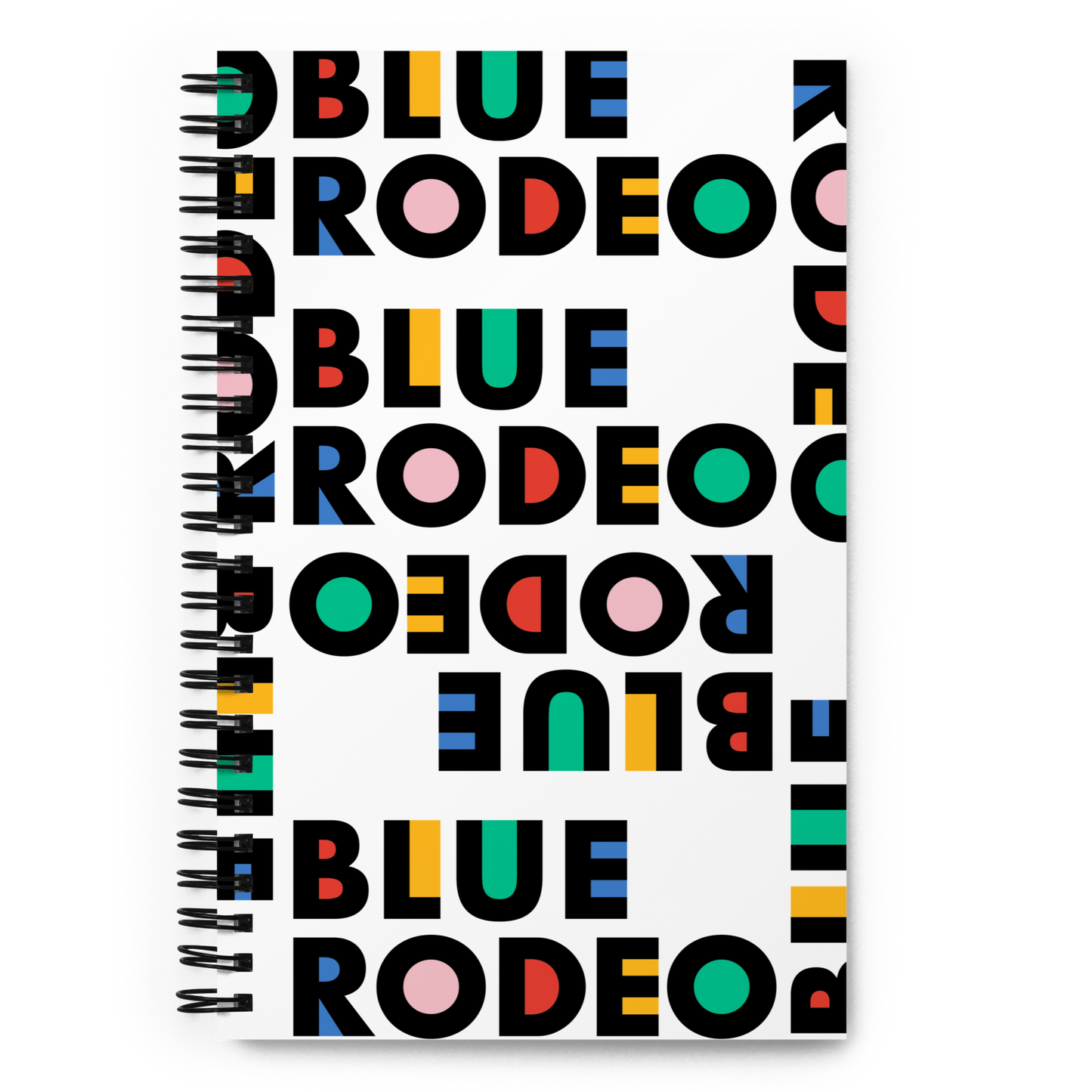 Blue Rodeo Colour Logo Spiral notebook