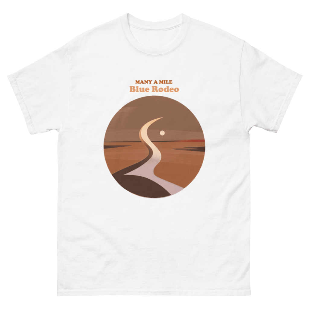 Many A Mile Tour Album Cover T-shirt