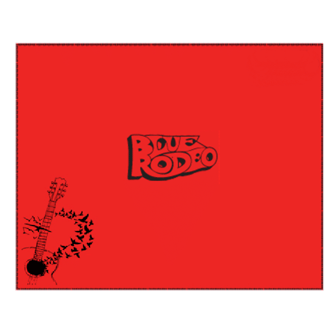 Blue Rodeo Red Fleece Blanket