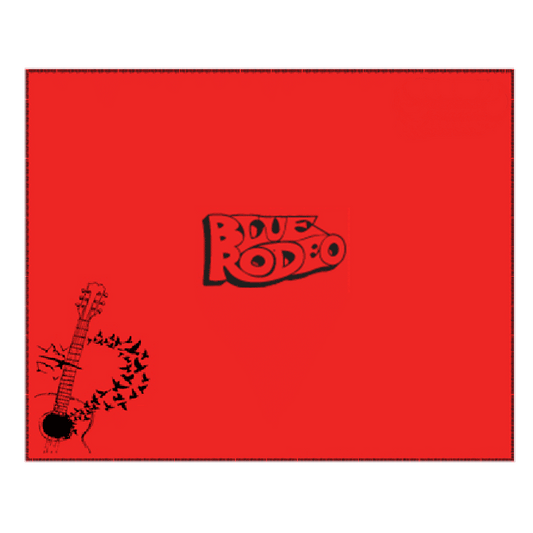 Blue Rodeo Red Fleece Blanket