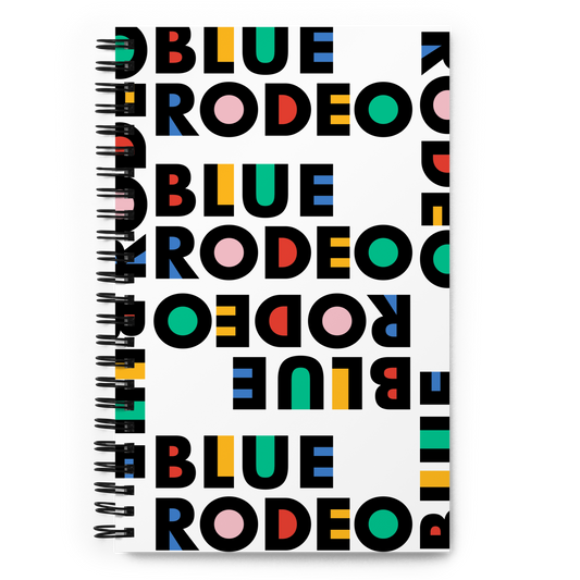 Blue Rodeo Colour Logo Spiral notebook