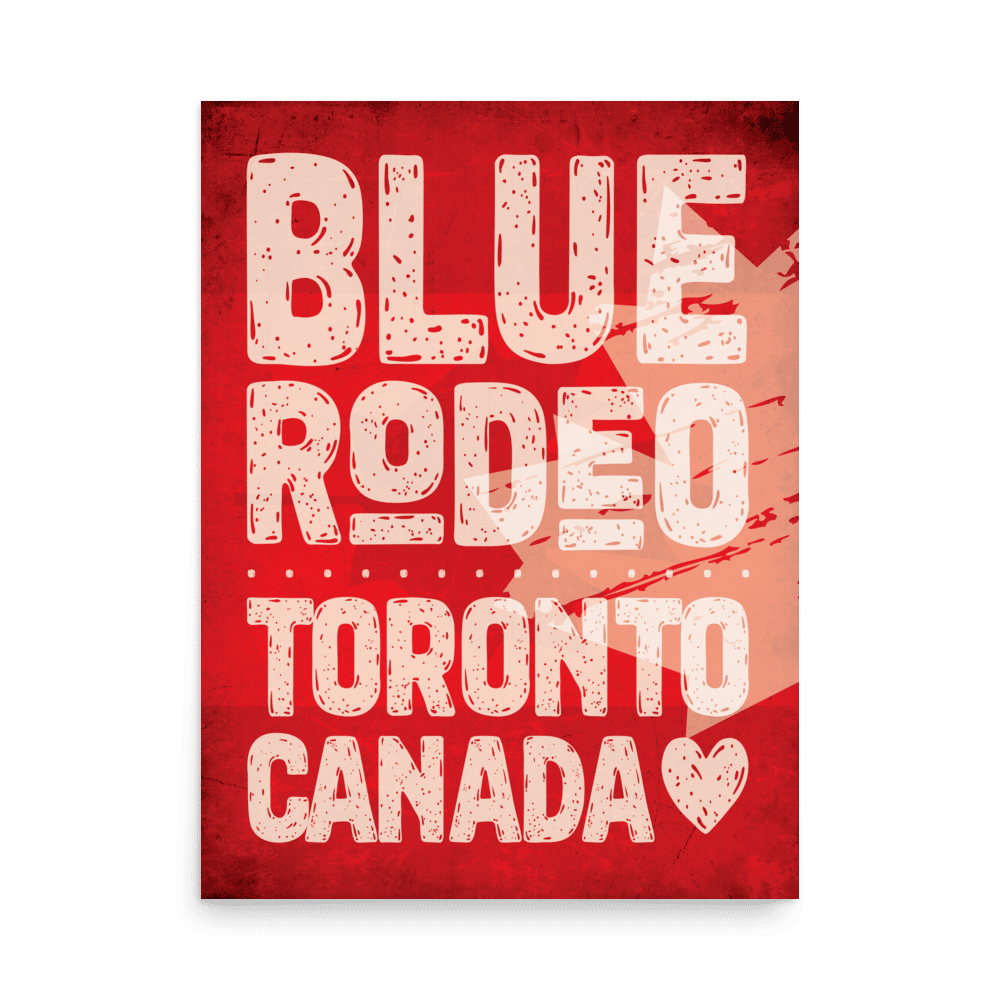 Blue Rodeo Toronto Canada Collector s Poster 18 X 24 Store 